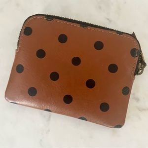 madewell • polka dot pouch wallet